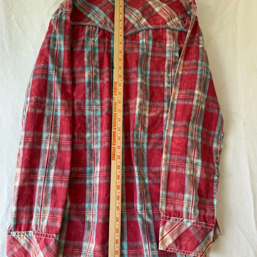 BKE Vintage Red‎ and Blue Plaid Shirt